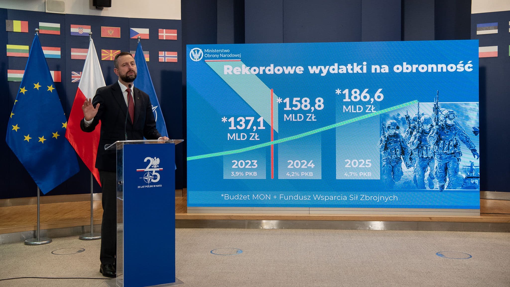 Пресс-конференция Министерства обороны. Фото: Maciej Nędzyński/CO MON