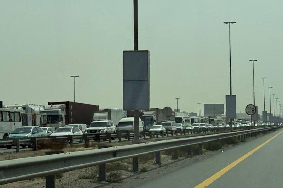 Пробки на выезде из Дубая. Фото: соцсети