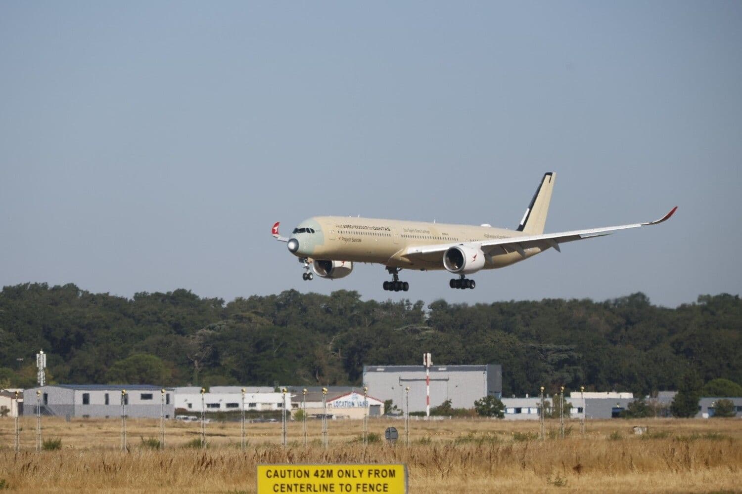 Приземление Airbus A350 в Тулузе. Фото: Airbus / соцсети