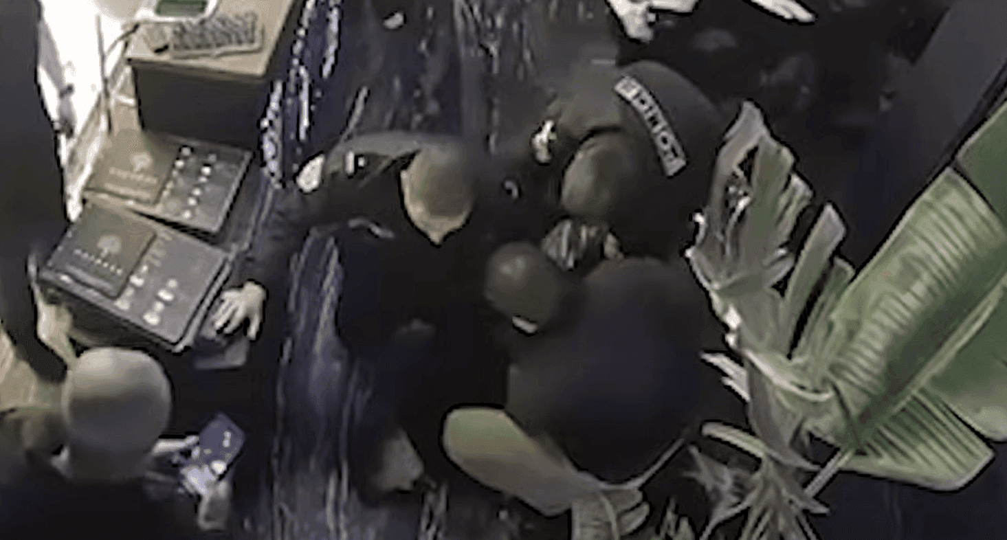 Кадры зажержания. Скриншот: МВД Армении