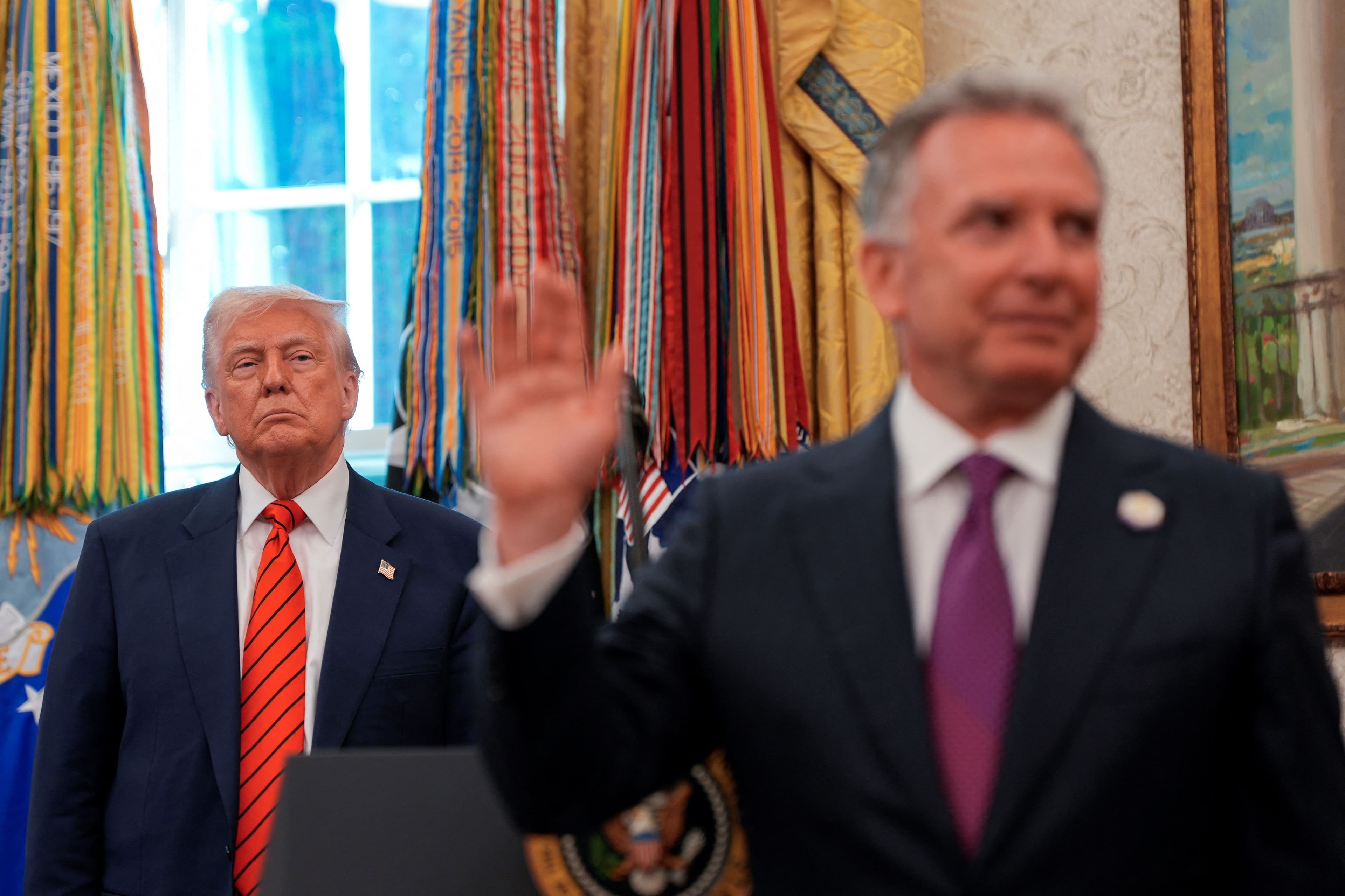 Стив Уиткофф и Дональд Трамп. Иллюстративное фото: Kent Nishimura / Reuters / Forum