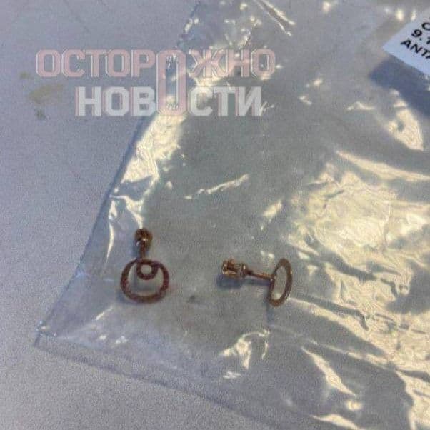 Найденные серьги. Фото: «Осторожно, новости»