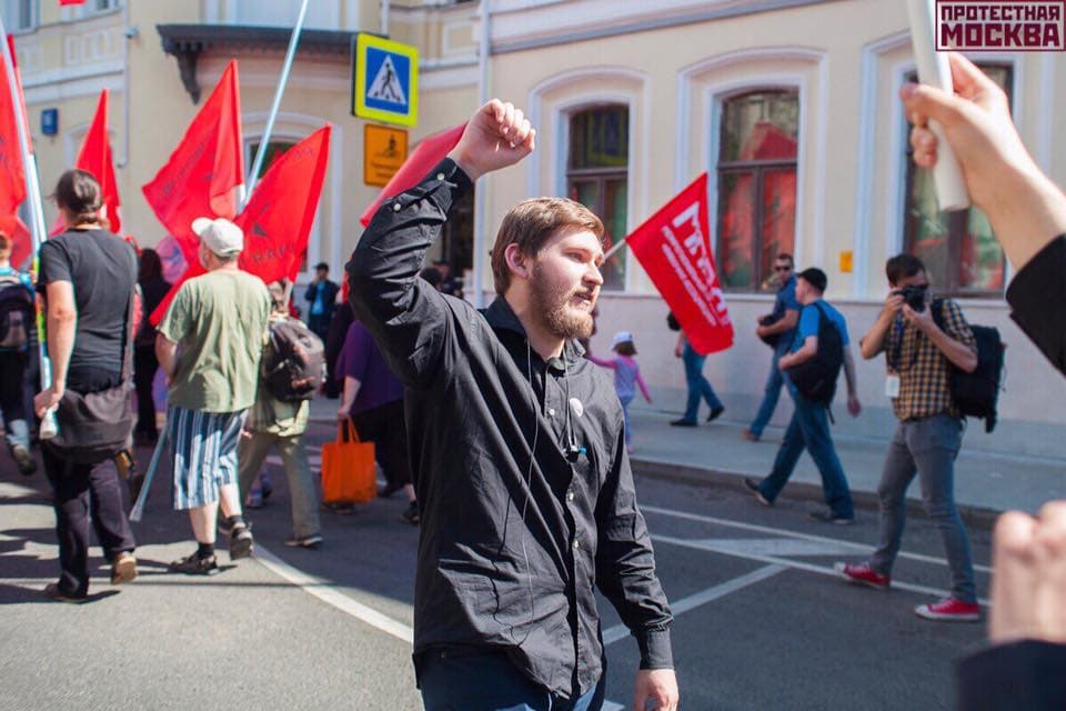 Давид-Виктор на митинге в 2017 году. Фото: Виктор Раткин / Facebook