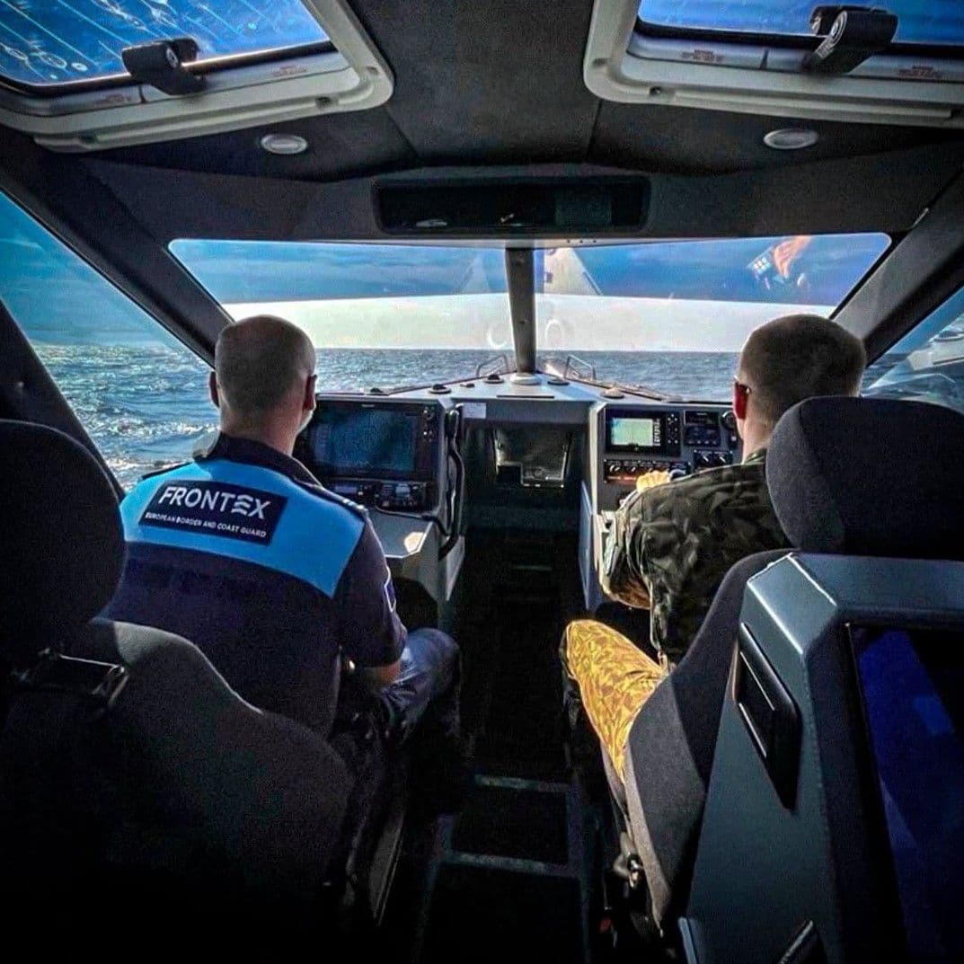 Патруль Frontex в Балтийском море. Фото: Frontex / Facebook