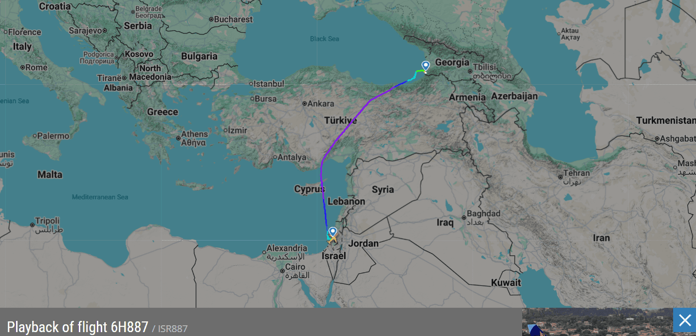 Скриншот: FlightRadar24