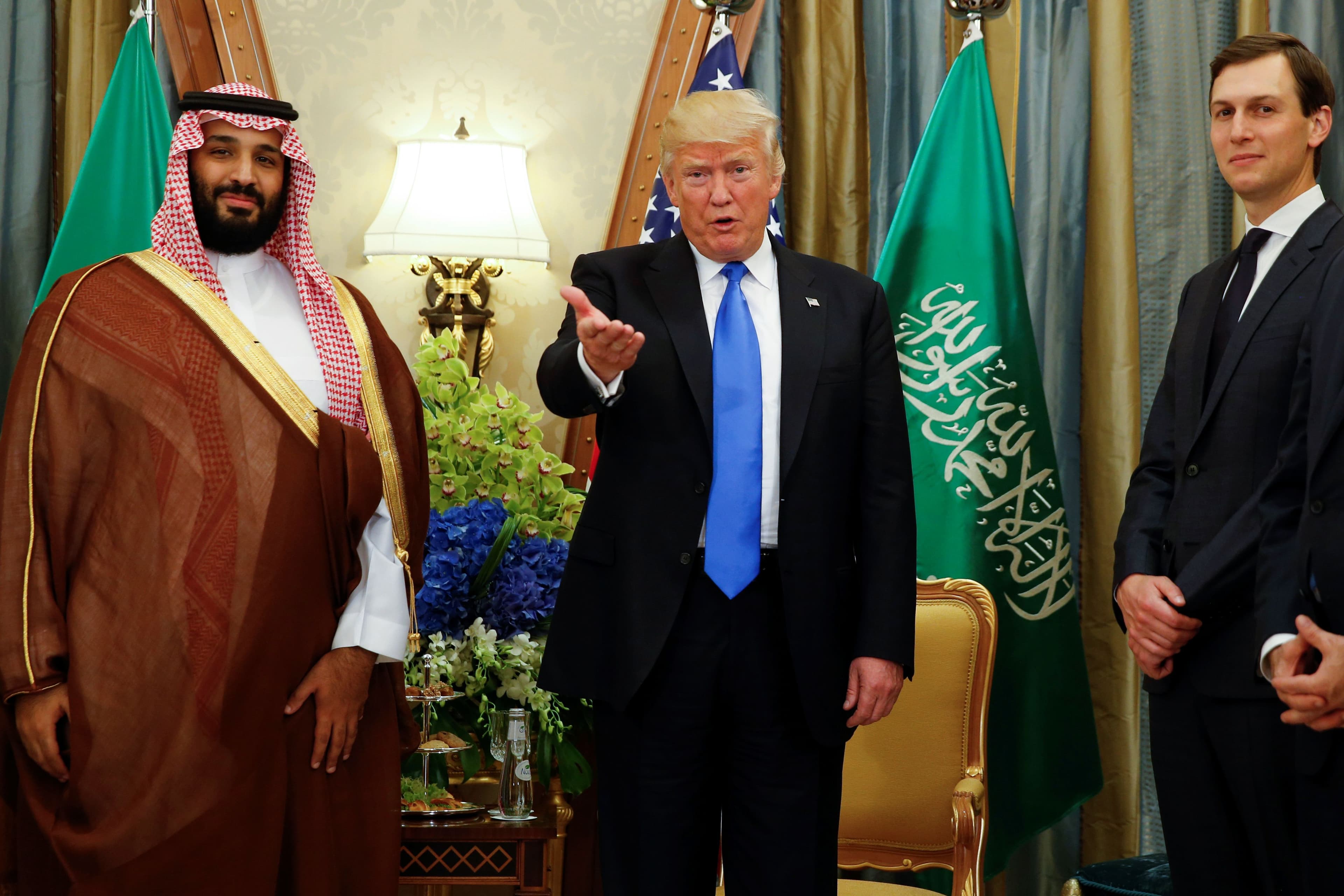 Трамп, Куршнер и Мухаммед ибн Салман Фото: JONATHAN ERNST / Reuters / Forum