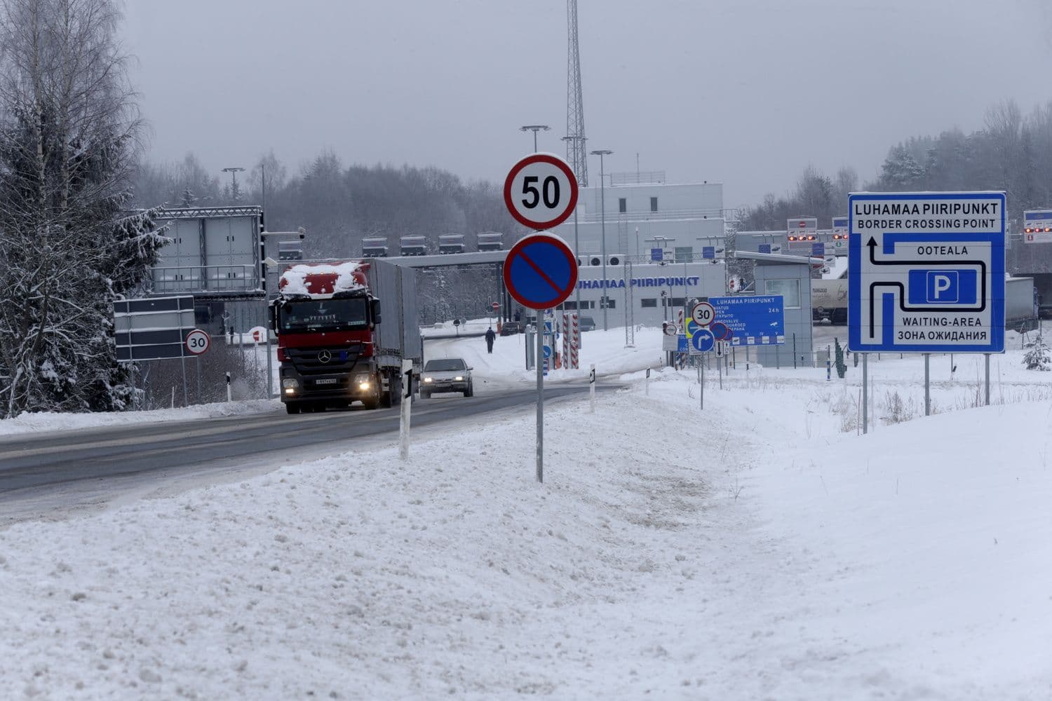 Пограничный переход в Лухамаа. Иллюстративное фото: Ints Kalnins / Reuters / Forum