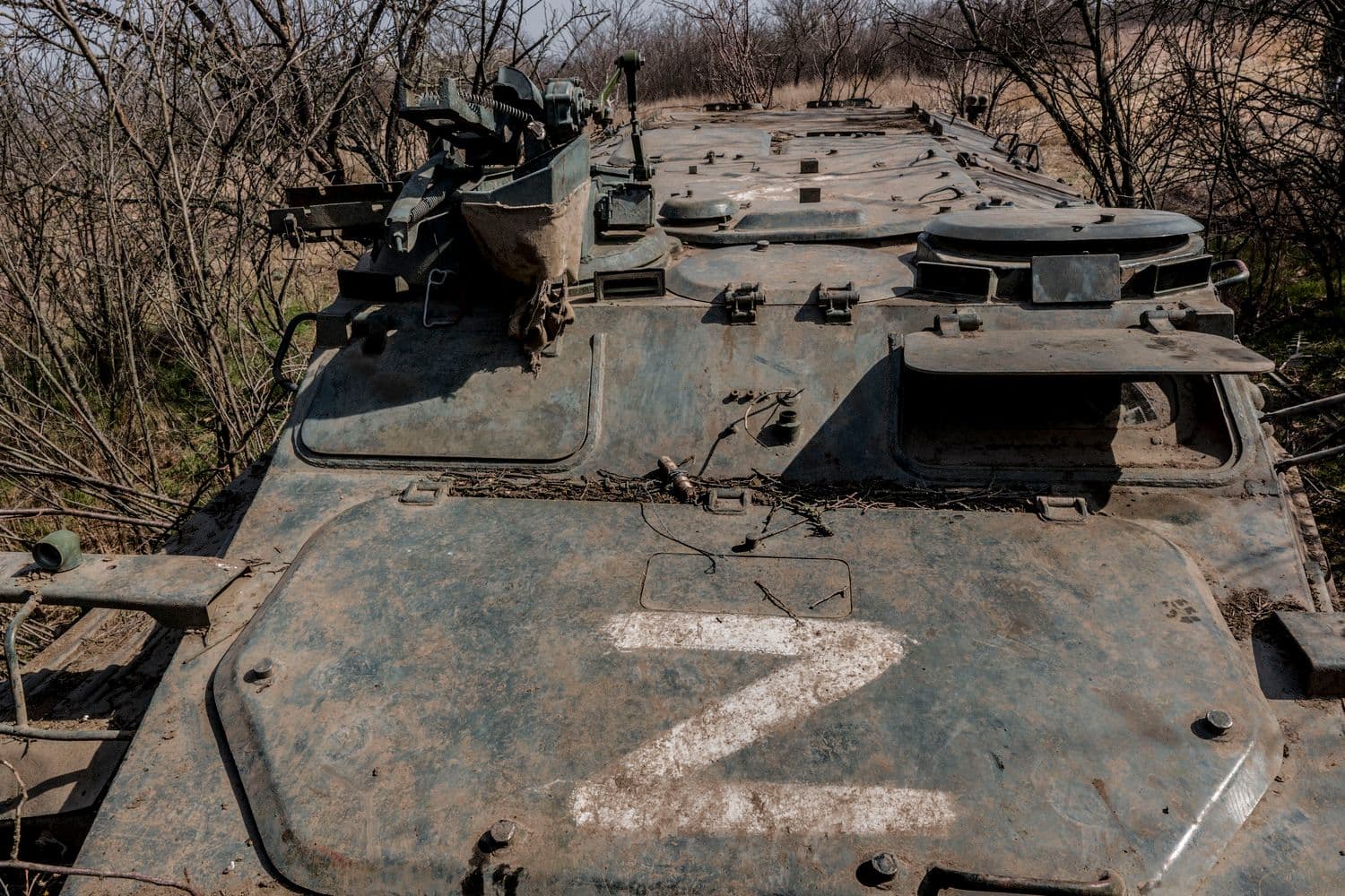 Сгоревшая российская бронетехника. Иллюстративное фото: