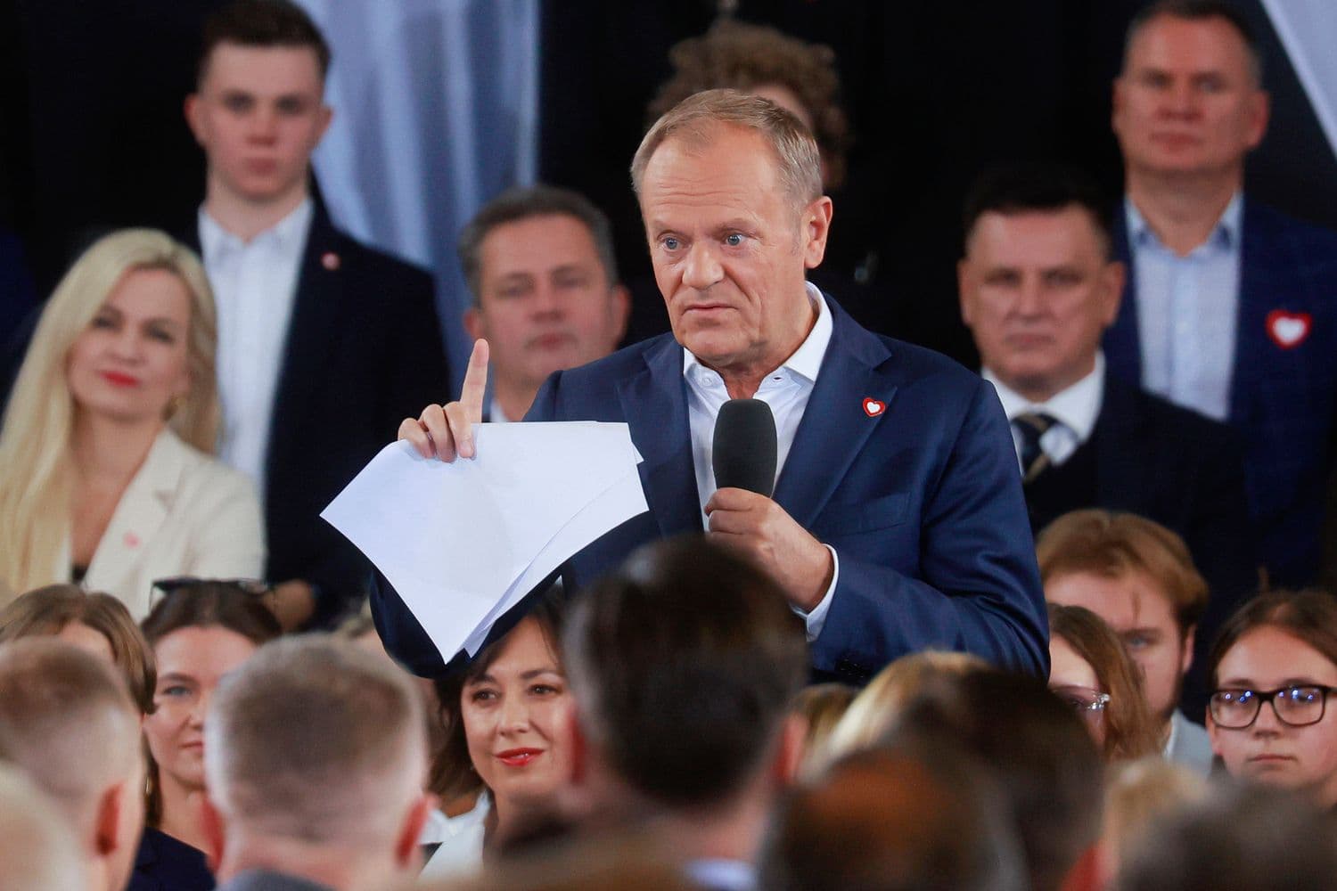 Дональд Туск на конвенции «Гражданской Коалиции», 12.10.2024. Фото: Jacek Szydlowski / Forum
