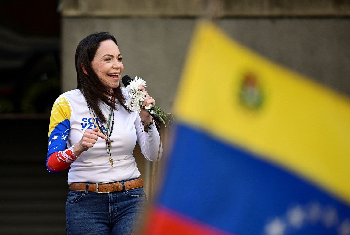 Мария Корина Мачадо. Фото: Gaby Oraa / Reuters / Forum