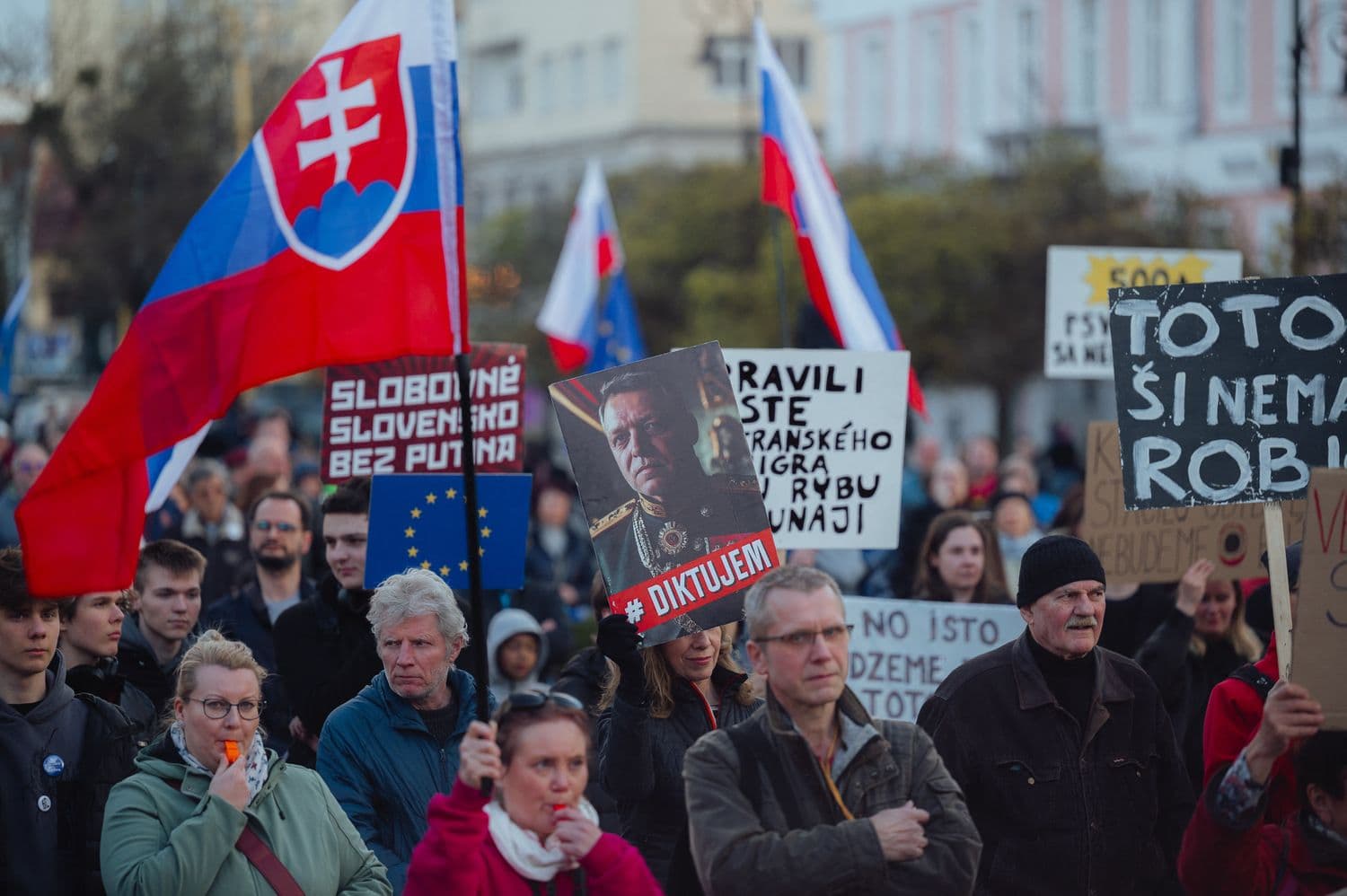 Митинг в Братиславе. Фото: AA/ABACA / Abaca Press / Forum