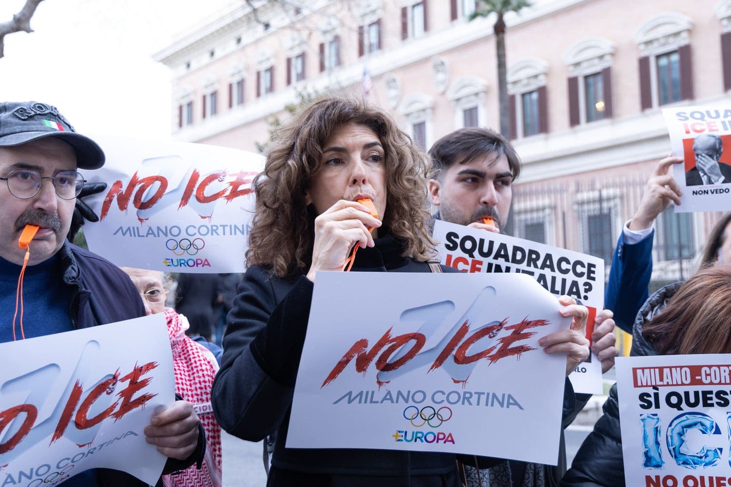 Протесты против ICE в Италии. Фото: Matteo Nardone / Zuma Press / Forum