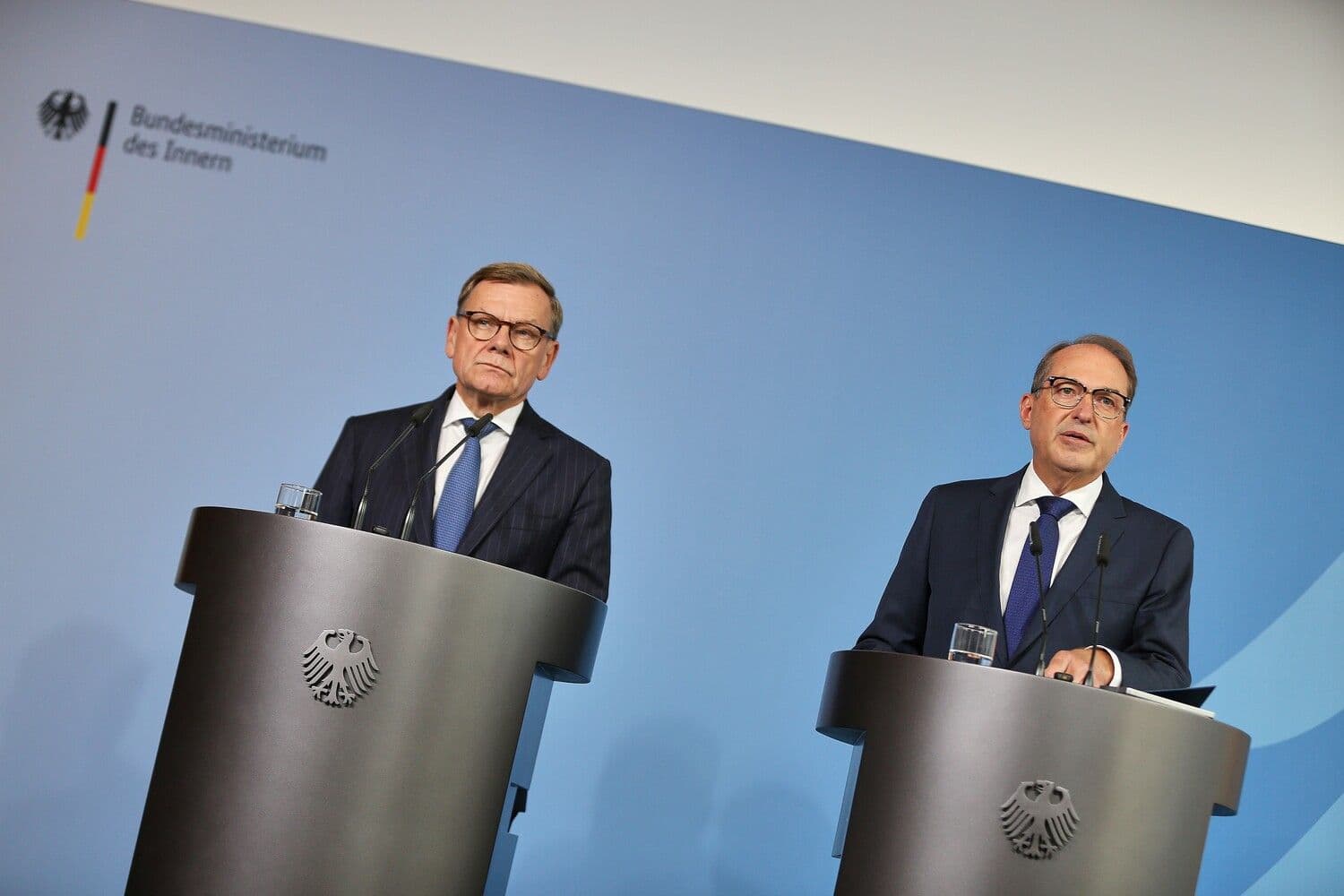 Пресс-конференция глав МВД и МИД Германии. Фото: dts Nachrichtenagentur / DDP images / Forum