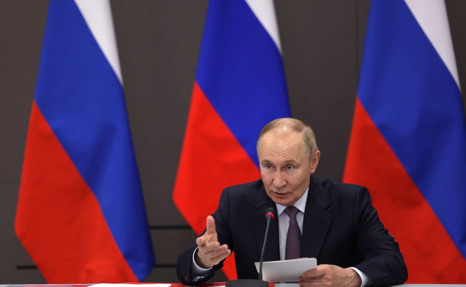 Путин на заседании Военно-промышленной комиссии. Фото: Пресс-служба президента России