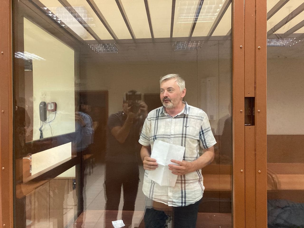 Евгений Мищенко в суде. Фото: «Медиазона»