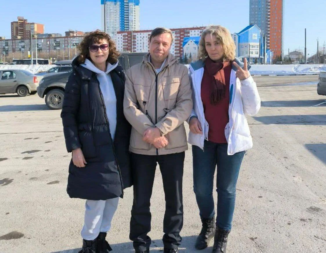 Ирина и Артем Файзулины, а также Елена Гусева. Фото: Пермь 36,6 / Телеграм